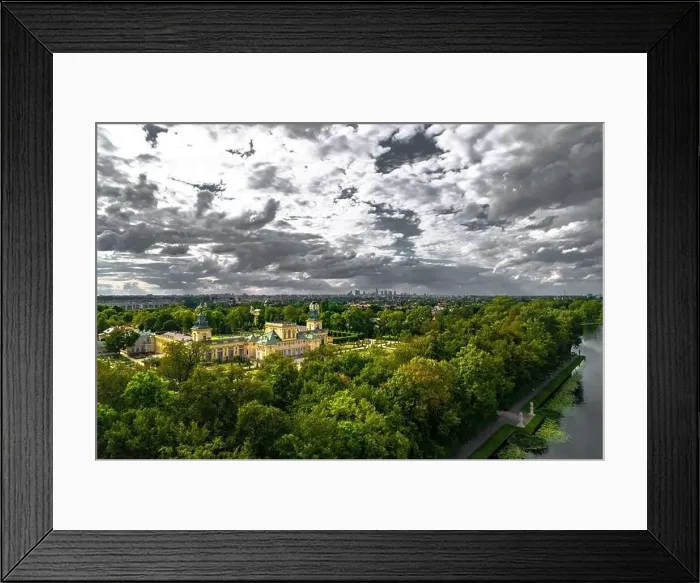 Framed Print : Warsaw, drone, bird view, aerial Framed Print : Warsaw, drone, bird view, aerial