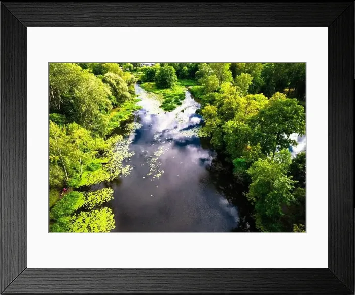 Framed Print : Warsaw, drone, bird view, aerial Framed Print : Warsaw, drone, bird view, aerial