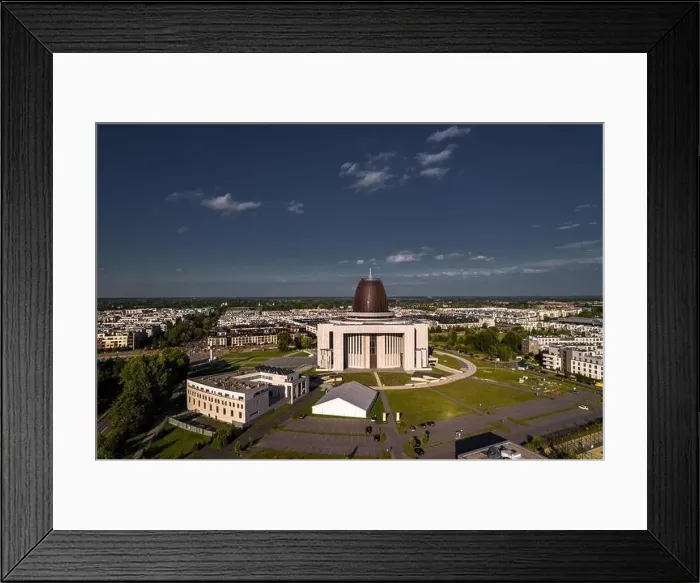 Framed Print : Warsaw, drone, bird view, aerial Framed Print : Warsaw, drone, bird view, aerial