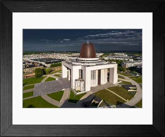 Framed Print : Warsaw, drone, bird view, aerial Framed Print : Warsaw, drone, bird view, aerial