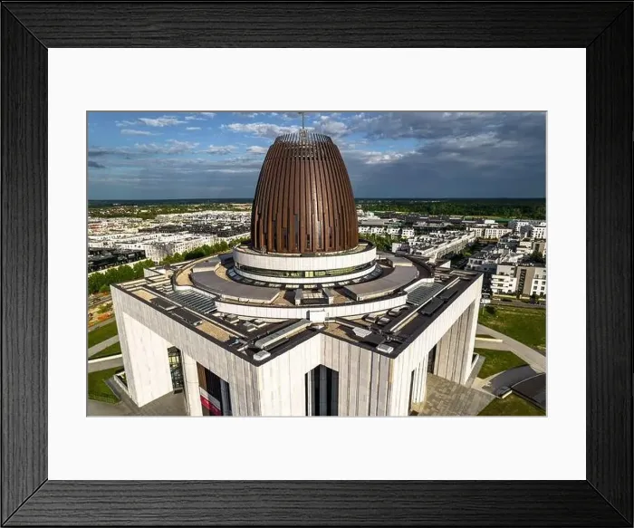 Framed Print : Warsaw, drone, bird view, aerial Framed Print : Warsaw, drone, bird view, aerial