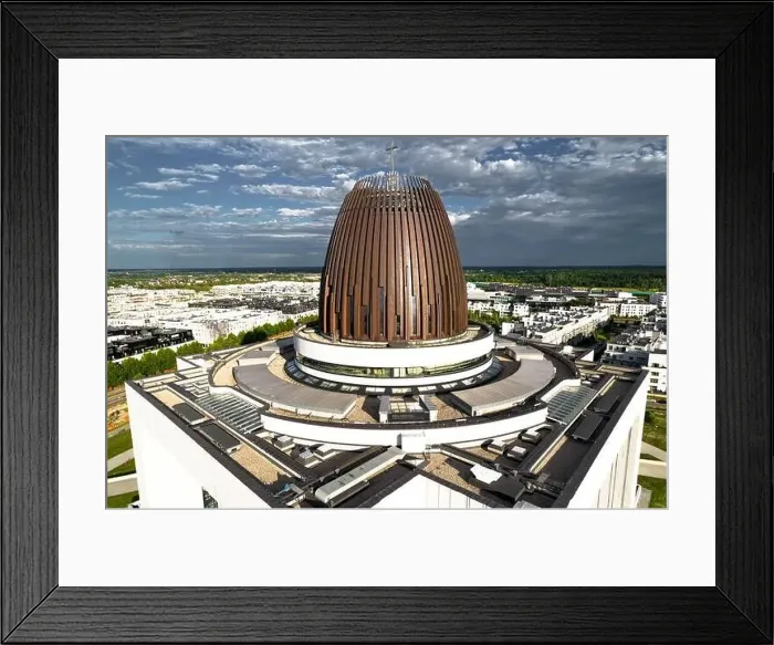 Framed Print : Warsaw, drone, bird view, aerial Framed Print : Warsaw, drone, bird view, aerial
