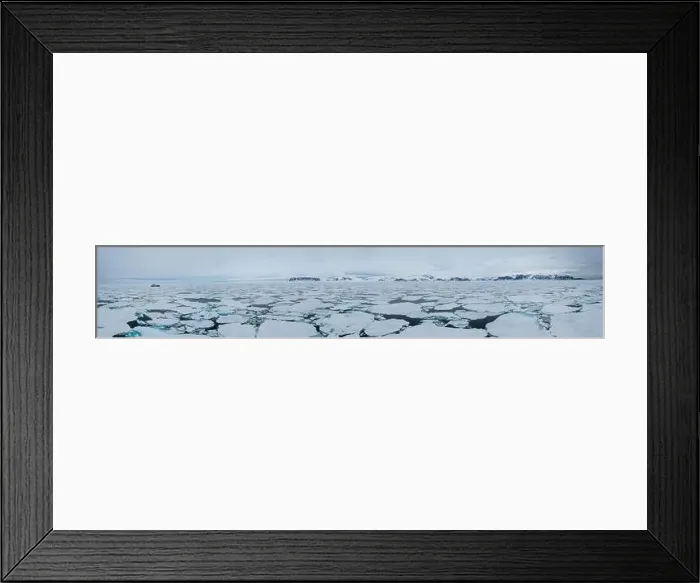 Framed Print : Ship cruising through the ice in Svalbard Framed Print : Ship cruising through the ice in Svalbard