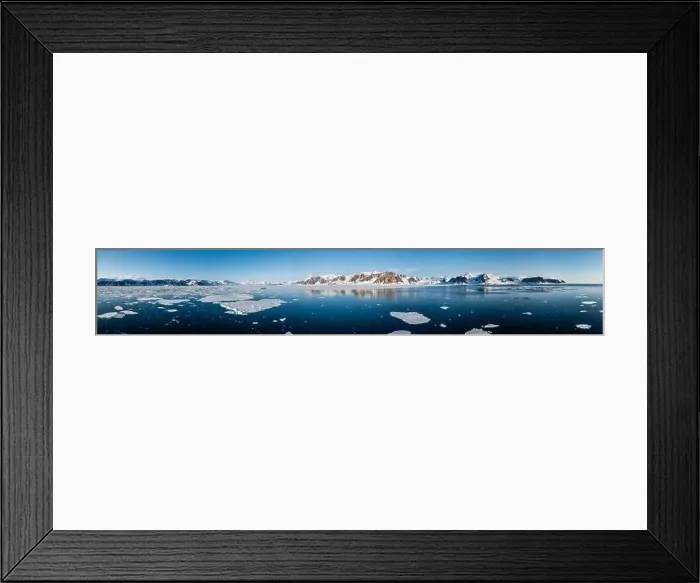 Framed Print : Ship cruising through the ice in Svalbard Framed Print : Ship cruising through the ice in Svalbard