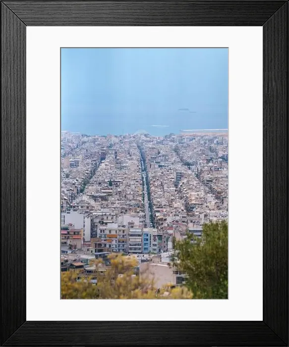 Framed Print : View of Athens central district, Greece Framed Print : View of Athens central district, Greece