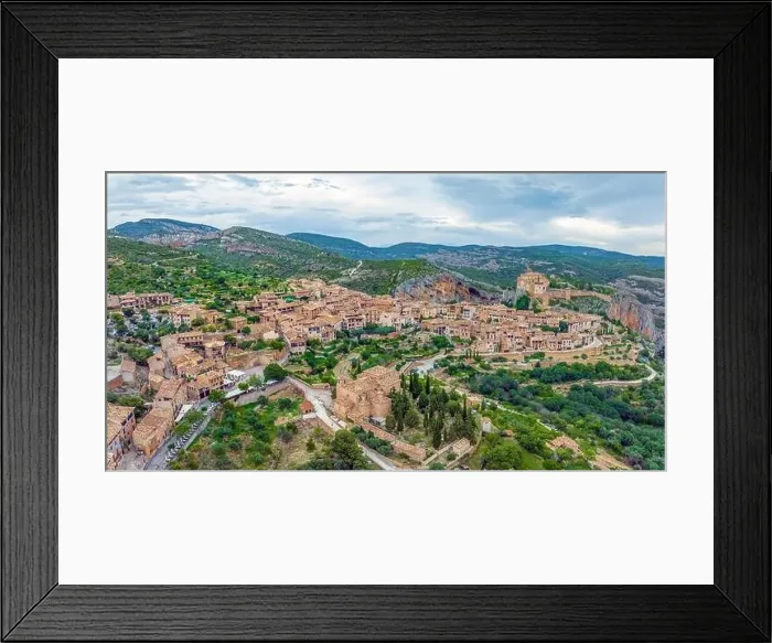Framed Print : Alquezar historic village in Huesca Framed Print : Alquezar historic village in Huesca