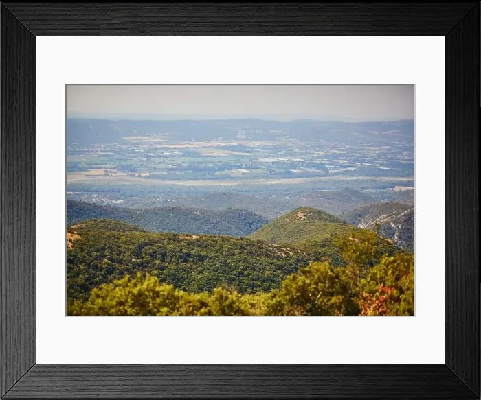 Framed Print : Aerial scenic Mediterranean landscape with cypresses, olive trees and vineyards in Provence, Southern France Framed Print : Aerial scenic Mediterranean landscape with cypresses, olive trees and vineyards in Provence, Southern France