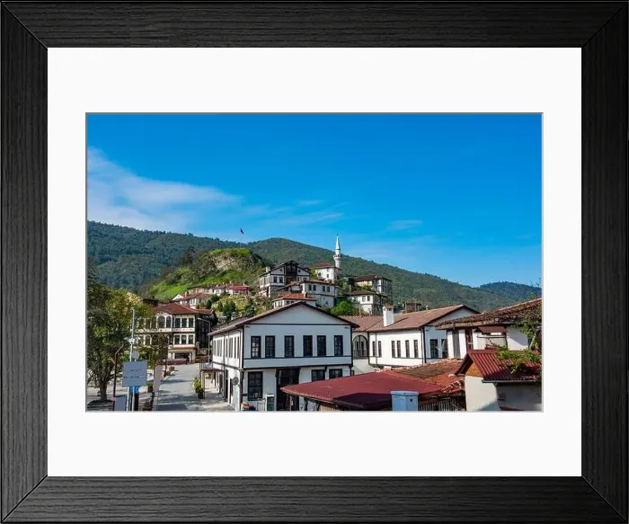 Framed Print : Tarakli, Sakarya, Turkey. Traditional old houses in Tarakli District. Beautiful historical houses Framed Print : Tarakli, Sakarya, Turkey. Traditional old houses in Tarakli District. Beautiful historical houses
