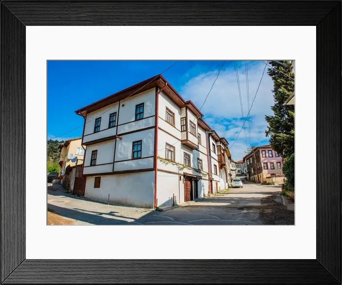 Framed Print : Tarakli, Sakarya, Turkey. Traditional old houses in Tarakli District. Beautiful historical houses Framed Print : Tarakli, Sakarya, Turkey. Traditional old houses in Tarakli District. Beautiful historical houses
