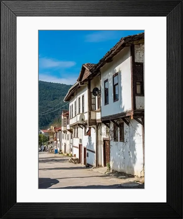 Framed Print : Tarakli, Sakarya, Turkey. Traditional old houses in Tarakli District. Beautiful historical houses Framed Print : Tarakli, Sakarya, Turkey. Traditional old houses in Tarakli District. Beautiful historical houses