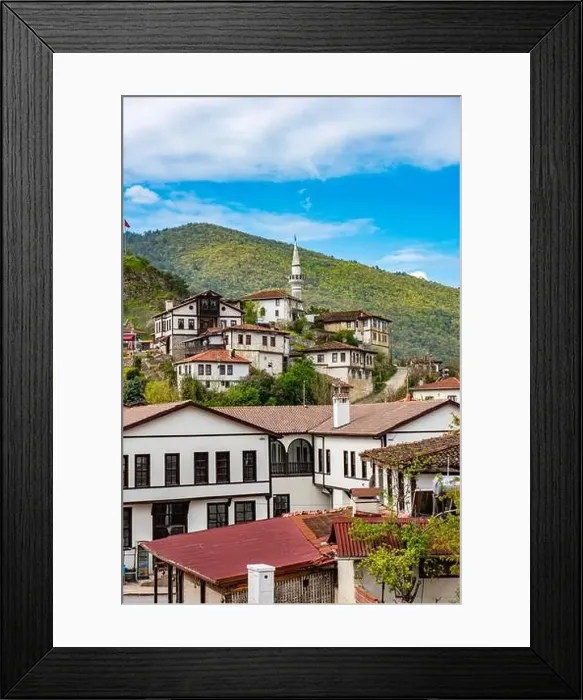 Framed Print : Tarakli, Sakarya, Turkey. Traditional old houses in Tarakli District. Beautiful historical houses Framed Print : Tarakli, Sakarya, Turkey. Traditional old houses in Tarakli District. Beautiful historical houses