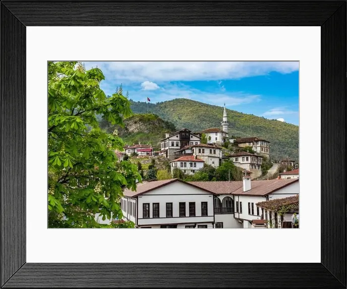 Framed Print : Tarakli, Sakarya, Turkey. Traditional old houses in Tarakli District. Beautiful historical houses Framed Print : Tarakli, Sakarya, Turkey. Traditional old houses in Tarakli District. Beautiful historical houses