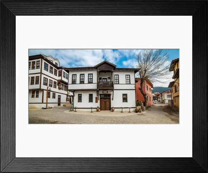 Framed Print : Tarakli, Sakarya, Turkey. Traditional old houses in Tarakli District. Beautiful historical houses Framed Print : Tarakli, Sakarya, Turkey. Traditional old houses in Tarakli District. Beautiful historical houses