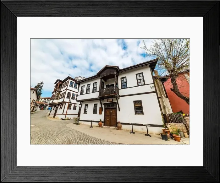 Framed Print : Tarakli, Sakarya, Turkey. Traditional old houses in Tarakli District. Beautiful historical houses Framed Print : Tarakli, Sakarya, Turkey. Traditional old houses in Tarakli District. Beautiful historical houses
