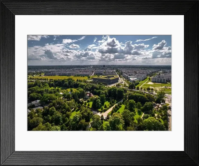 Framed Print : Wilanow, Warsaw, drone, real estate, buildings, Warszawa, summertime, green, landscape, clouds, cloud, bird's view, fly Framed Print : Wilanow, Warsaw, drone, real estate, buildings, Warszawa, summertime, green, landscape, clouds, cloud, bird's view, fly
