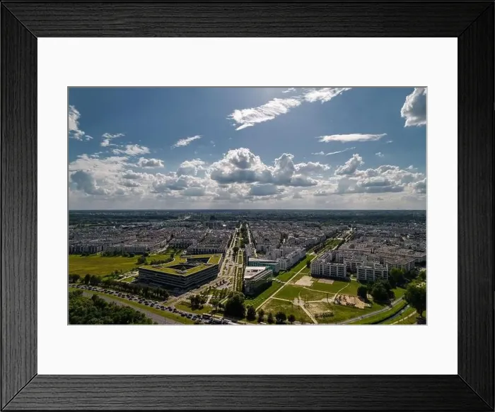 Framed Print : Wilanow, Warsaw, drone, real estate, buildings, Warszawa, summertime, green, landscape, clouds, cloud, bird's view, fly Framed Print : Wilanow, Warsaw, drone, real estate, buildings, Warszawa, summertime, green, landscape, clouds, cloud, bird's view, fly