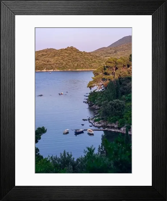 Framed Print : Gulf of the Adriatic Sea, view from above Framed Print : Gulf of the Adriatic Sea, view from above