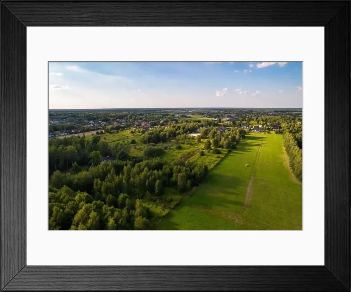 Framed Print : drone, bird view, aerial, city Framed Print : drone, bird view, aerial, city
