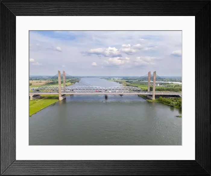 Framed Print : Aerial drone photo of the Martinus Nijhoff bridge Framed Print : Aerial drone photo of the Martinus Nijhoff bridge