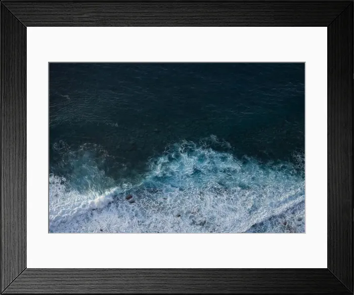 Framed Print : Great waves in the Atlantic Ocean that are illuminated by the sun and therefore shine so beautifully Framed Print : Great waves in the Atlantic Ocean that are illuminated by the sun and therefore shine so beautifully