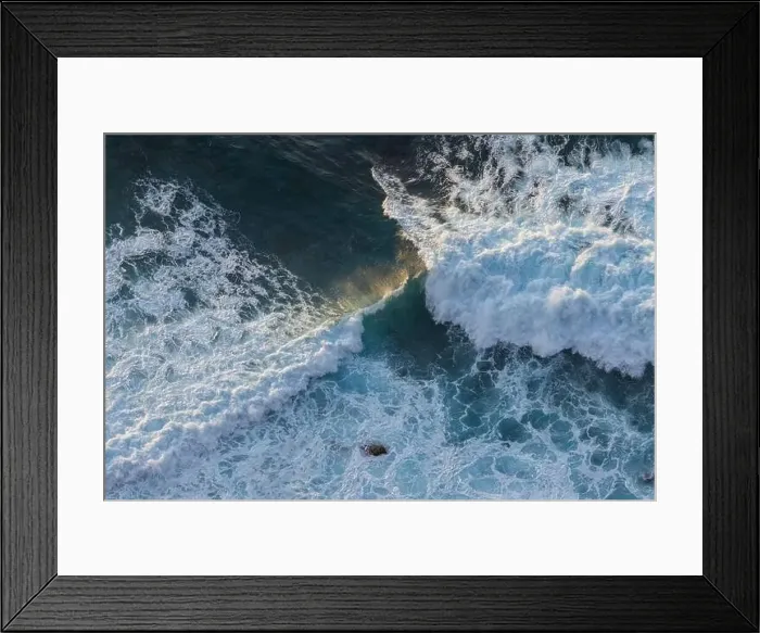 Framed Print : Epic waves in the Atlantic Ocean off the coast of Madeira off Morocco. Great sunset at the sea Framed Print : Epic waves in the Atlantic Ocean off the coast of Madeira off Morocco. Great sunset at the sea