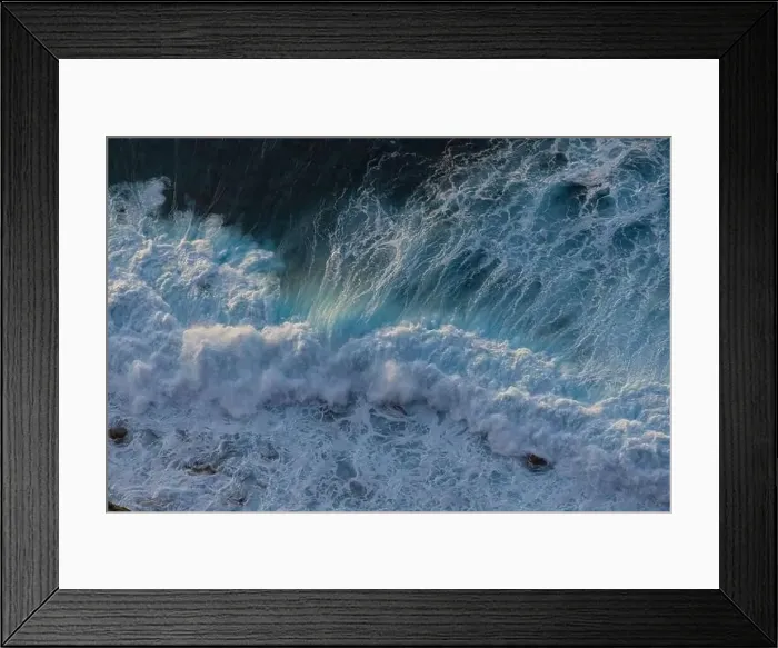 Framed Print : Epic waves in the Atlantic Ocean off the coast of Madeira off Morocco. Great sunset at the sea Framed Print : Epic waves in the Atlantic Ocean off the coast of Madeira off Morocco. Great sunset at the sea