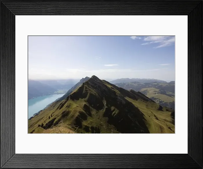 Framed Print : Amazing shot of a beautiful landscape in the alps of Switzerland Framed Print : Amazing shot of a beautiful landscape in the alps of Switzerland