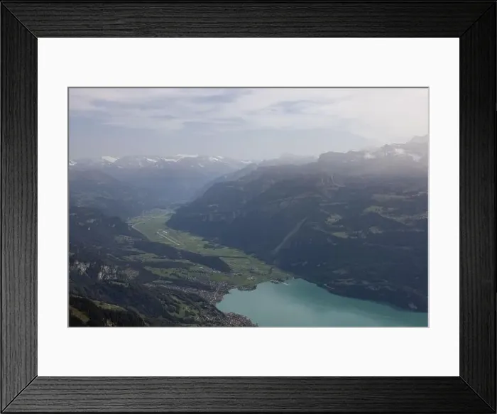 Framed Print : Amazing shot of a beautiful landscape in the alps of Switzerland Framed Print : Amazing shot of a beautiful landscape in the alps of Switzerland