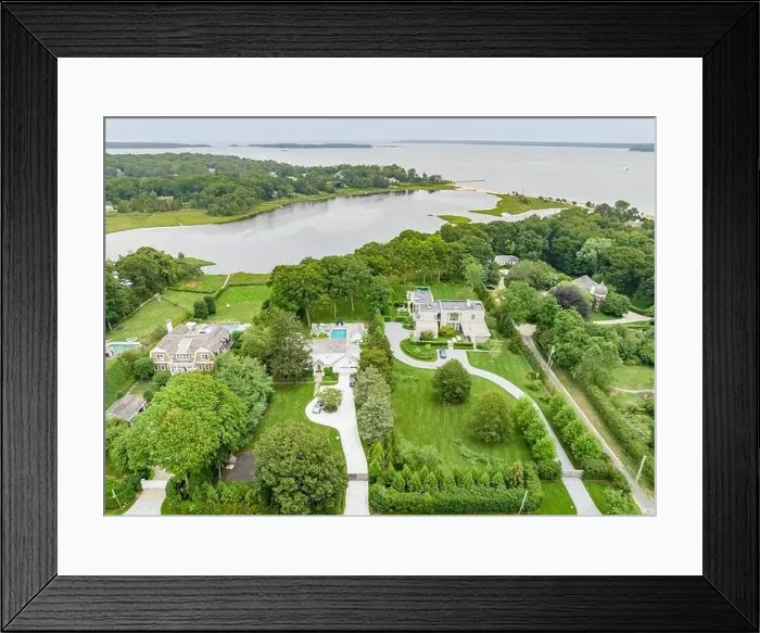Framed Print : waterfront homes in Sag Harbor, NY Framed Print : waterfront homes in Sag Harbor, NY