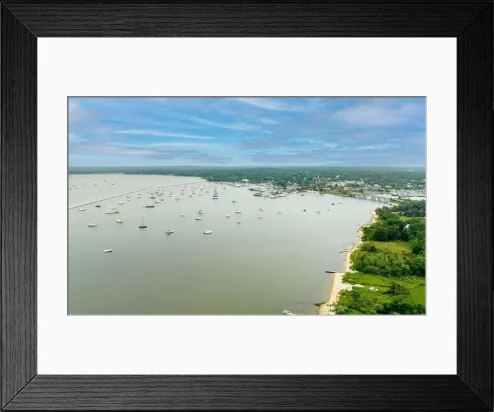 Framed Print : aerial view of north haven and sag harbor Framed Print : aerial view of north haven and sag harbor