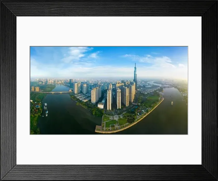 Framed Print : June 30, 2023: panoramic view of Landmark residential area Framed Print : June 30, 2023: panoramic view of Landmark residential area