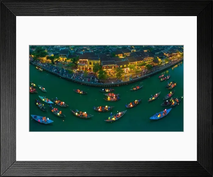 Framed Print : June 17, 2023: panoramic view of Hoi An ancient town, Quang Nam province, Vietnam Framed Print : June 17, 2023: panoramic view of Hoi An ancient town, Quang Nam province, Vietnam
