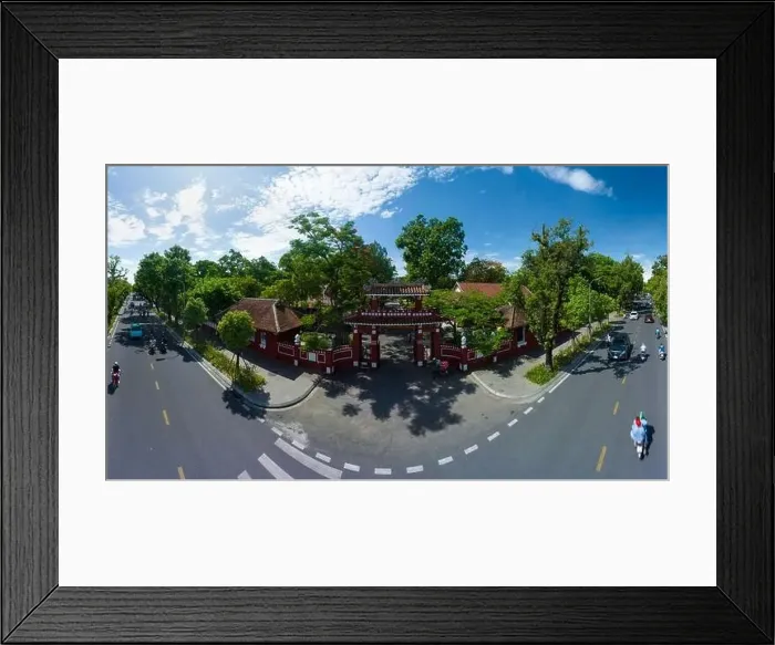 Framed Print : June 15, 2023: Hue National School scene, Hue city, Vietnam Framed Print : June 15, 2023: Hue National School scene, Hue city, Vietnam