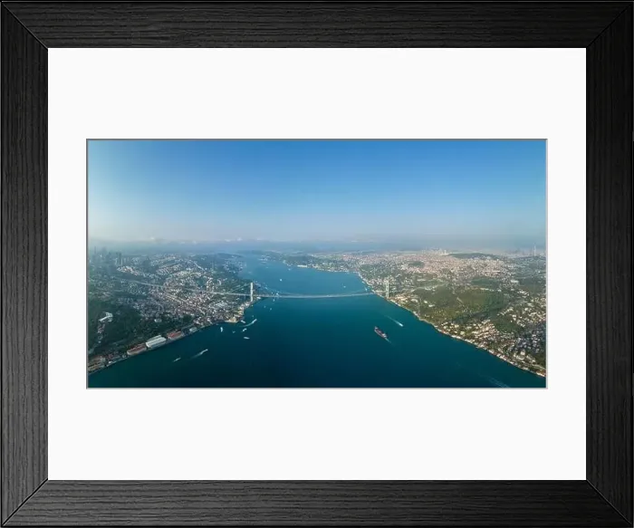Framed Print : Istanbul Bosphorus Bridge panorama photo Framed Print : Istanbul Bosphorus Bridge panorama photo