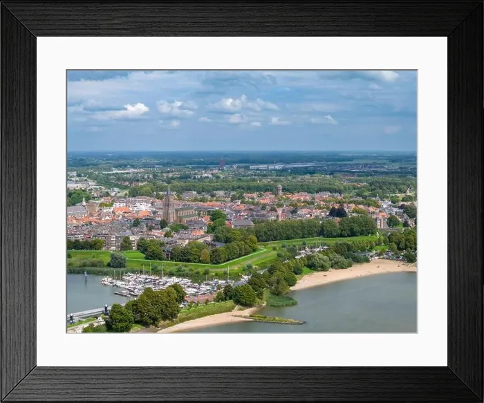 Framed Print : Aerial drone photo of Gorinchem. Gorinchem is a city in the Netherlands with a old city centre Framed Print : Aerial drone photo of Gorinchem. Gorinchem is a city in the Netherlands with a old city centre
