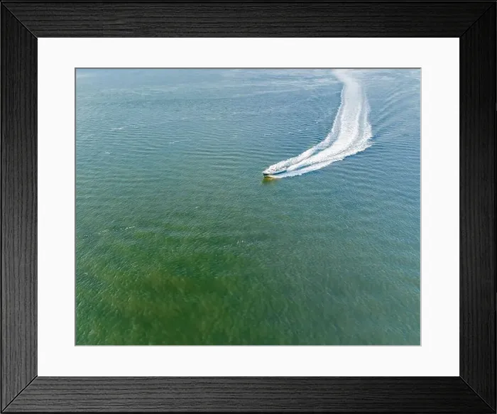 Framed Print : motor yacht underway of shelter island, ny Framed Print : motor yacht underway of shelter island, ny