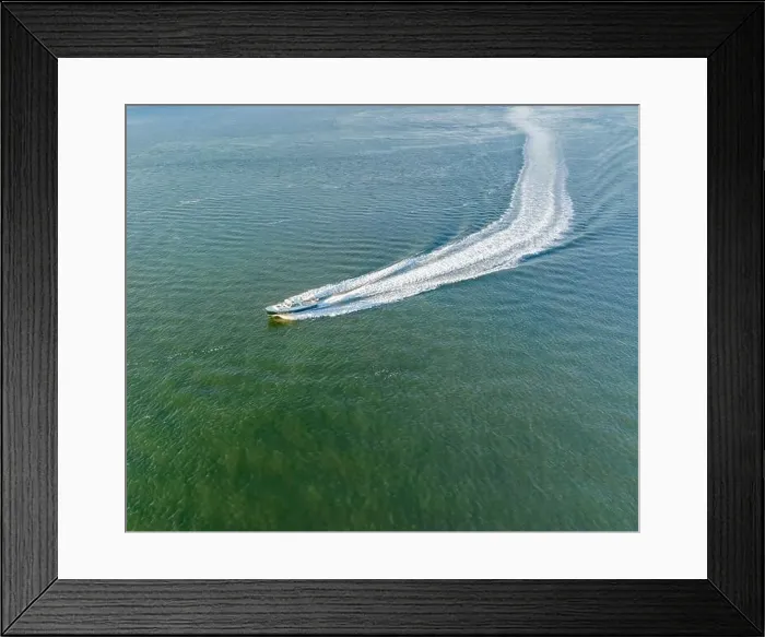 Framed Print : motor yacht underway of shelter island, ny Framed Print : motor yacht underway of shelter island, ny