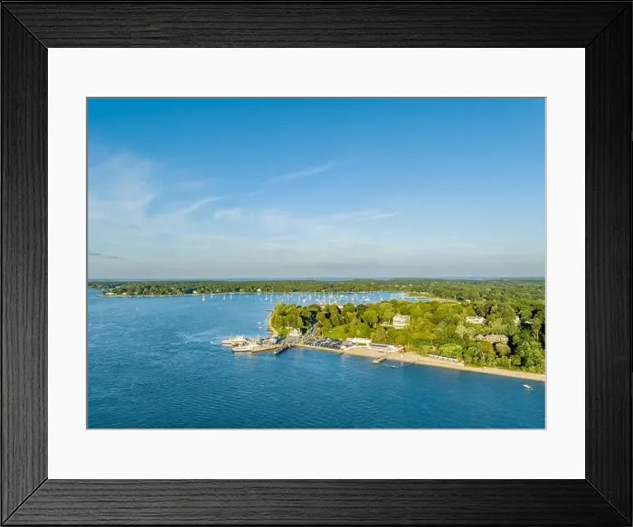Framed Print : aerial view of the shelter island north ferry Framed Print : aerial view of the shelter island north ferry