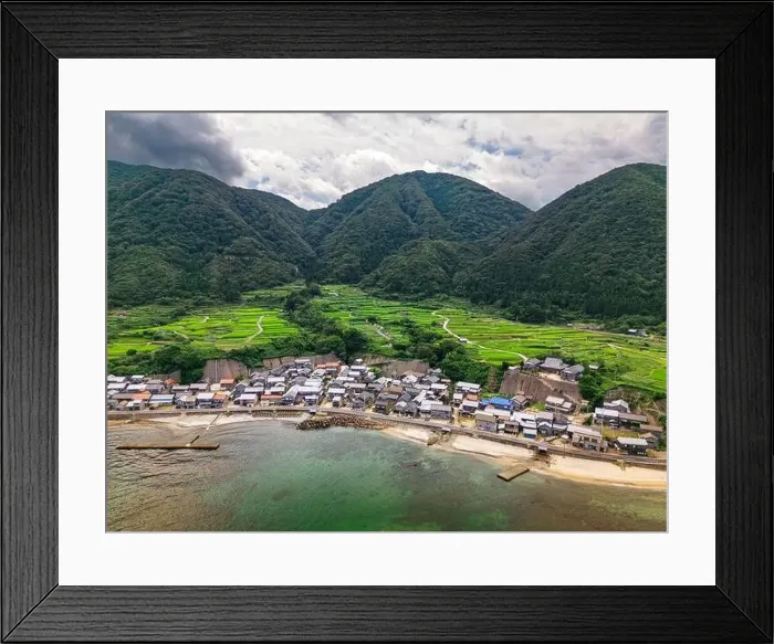 Framed Print : Sodeshi Rice Terraces in Kyoto, Japan Framed Print : Sodeshi Rice Terraces in Kyoto, Japan