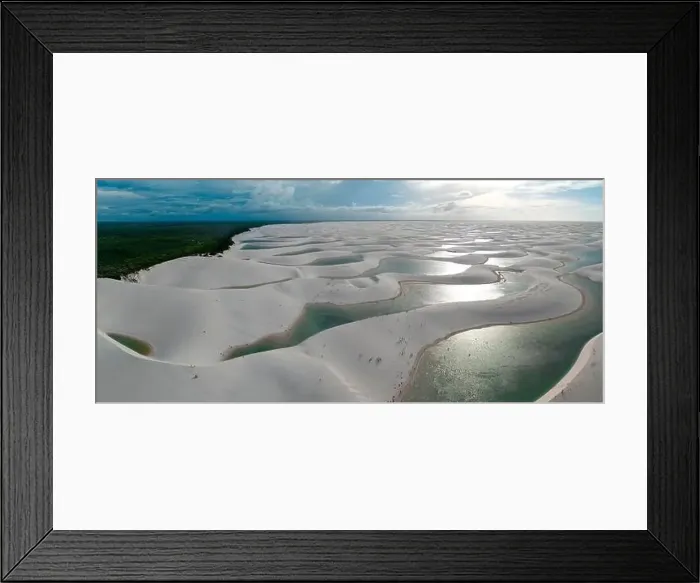 Framed Print : Aerial view of Lencois Maranhenses Framed Print : Aerial view of Lencois Maranhenses