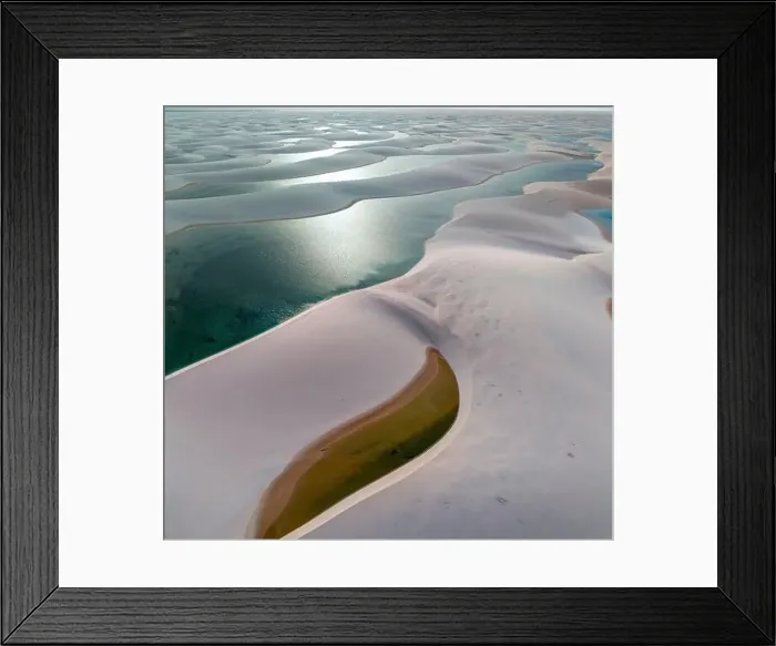 Framed Print : Aerial view of Lencois Maranhenses Framed Print : Aerial view of Lencois Maranhenses