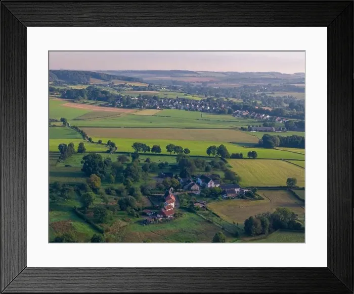Framed Print : Aerial drone photo of the Geuldal which is a beautiful area near the town of Epen in Limburg Framed Print : Aerial drone photo of the Geuldal which is a beautiful area near the town of Epen in Limburg