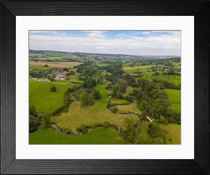 Framed Print : Aerial drone photo of the Geuldal which is a beautiful area near the town of Epen in Limburg
