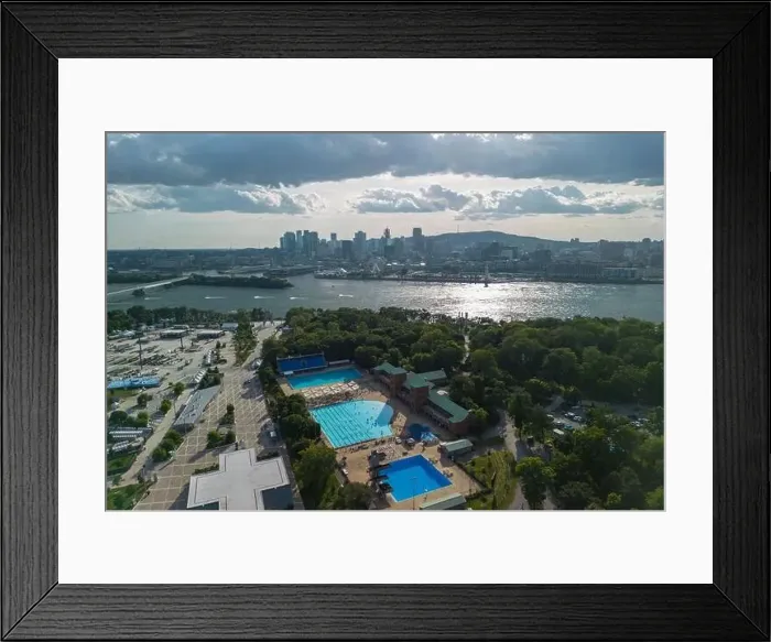 Framed Print : Aerial view of Montreal, Canada