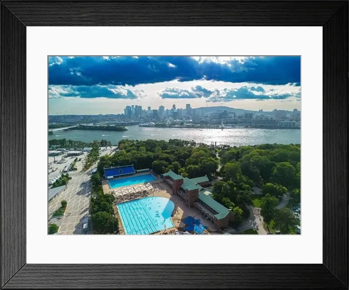 Framed Print : Aerial view of Montreal, Canada Framed Print : Aerial view of Montreal, Canada