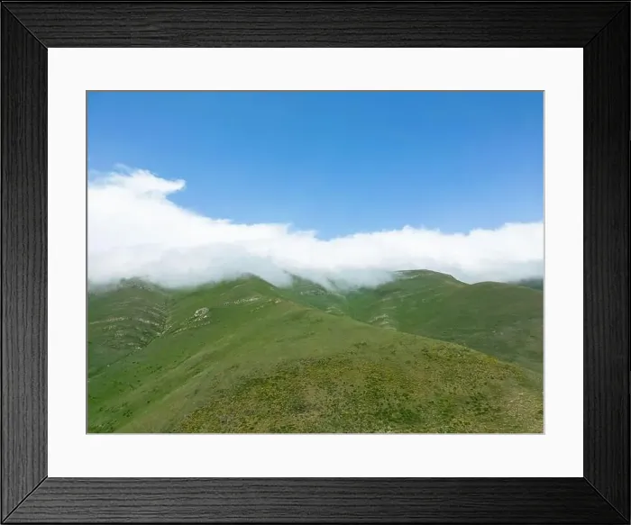 Framed Print : Aerial view mountain. Scenic aerial view mountain ridge Framed Print : Aerial view mountain. Scenic aerial view mountain ridge