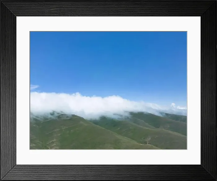 Framed Print : Aerial view mountain. Scenic aerial view mountain ridge Framed Print : Aerial view mountain. Scenic aerial view mountain ridge