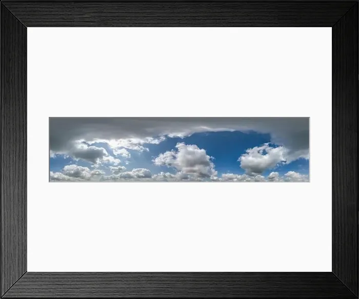 Framed Print : seamless cloudy blue skydome 360 hdri panorama view with awesome clouds with zenith for use in 3d graphics or game as Framed Print : seamless cloudy blue skydome 360 hdri panorama view with awesome clouds with zenith for use in 3d graphics or game as
