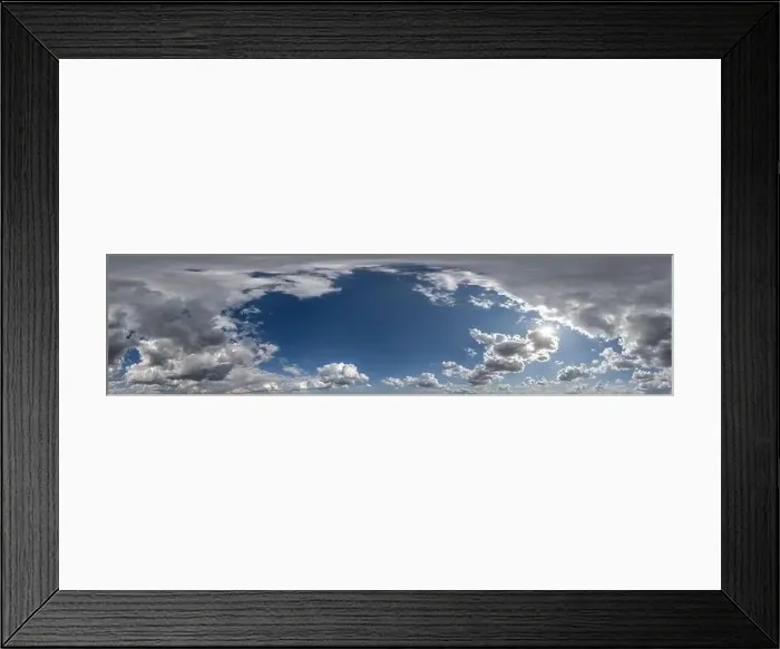 Framed Print : seamless cloudy blue skydome 360 hdri panorama view with awesome clouds with zenith for use in 3d graphics or game as Framed Print : seamless cloudy blue skydome 360 hdri panorama view with awesome clouds with zenith for use in 3d graphics or game as