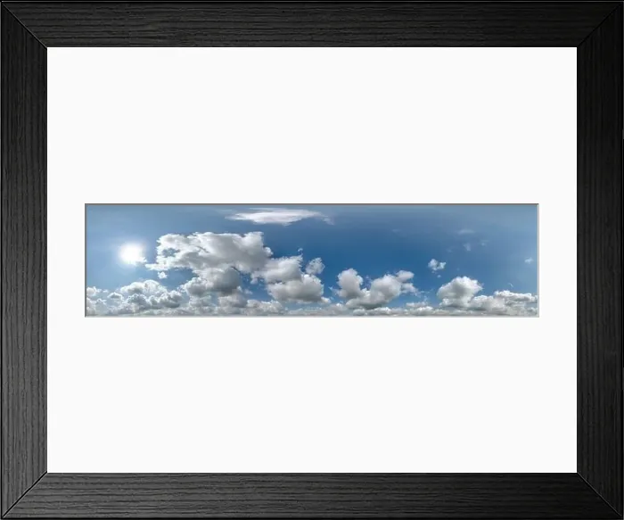 Framed Print : seamless cloudy blue skydome 360 hdri panorama view with awesome clouds with zenith for use in 3d graphics or game as Framed Print : seamless cloudy blue skydome 360 hdri panorama view with awesome clouds with zenith for use in 3d graphics or game as